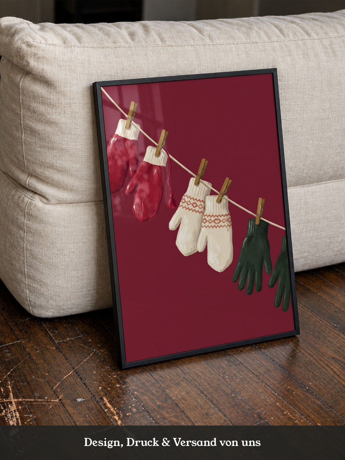 Bunte Winterhandschuhe