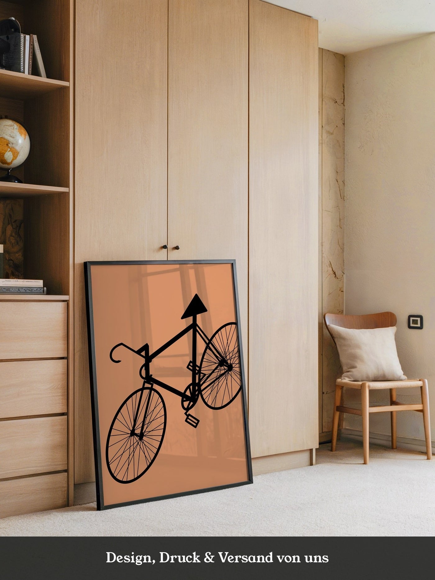 Fahrrad Abstrakt Schatten Braun