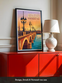 Bordeaux Brücke Sonnenuntergang