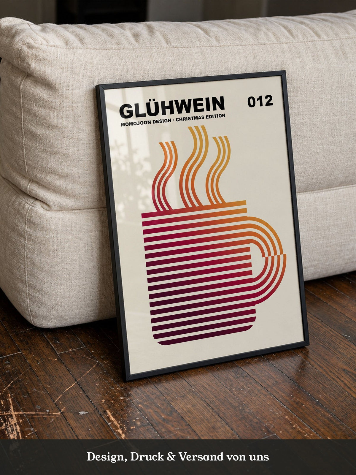 Glühwein Abstrakte Linie