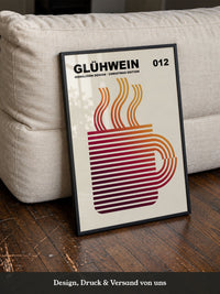 Glühwein Abstrakte Linie