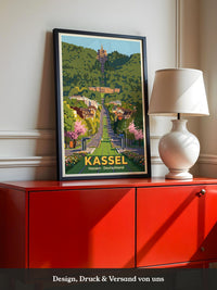 Kassel Schloss Bergpark Illustration