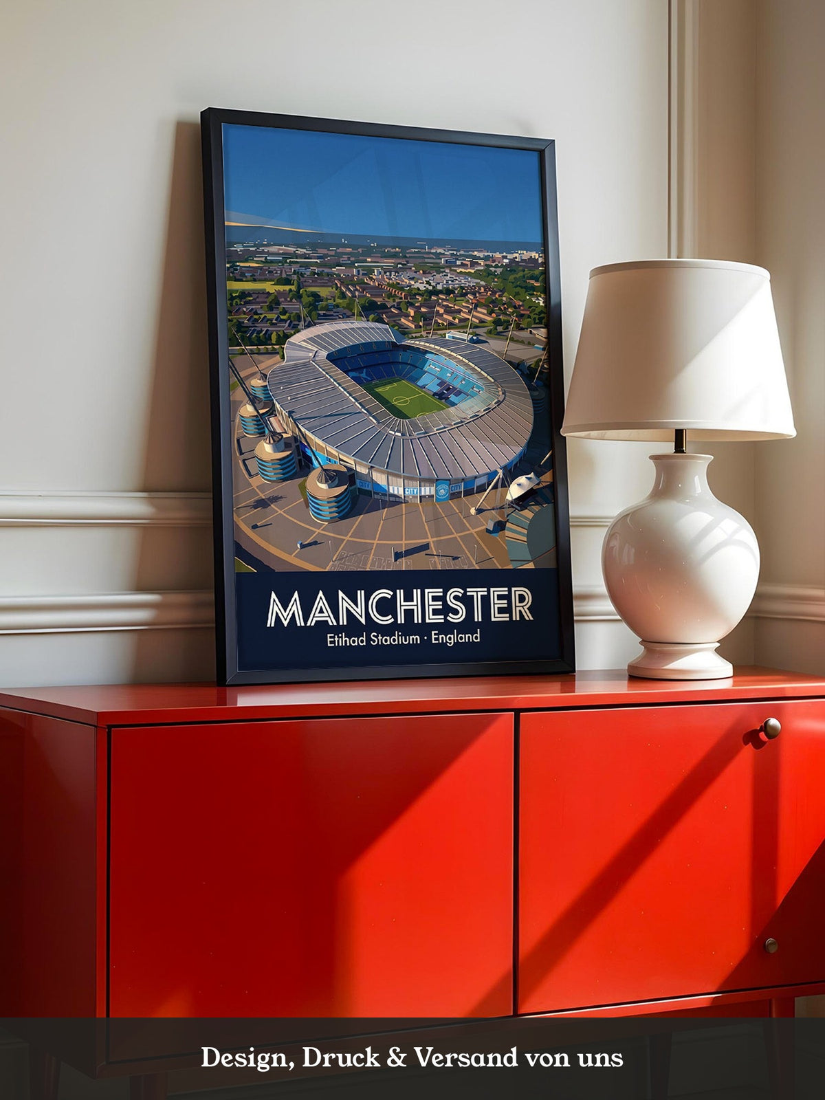 Etihad Stadion Manchester Illustration