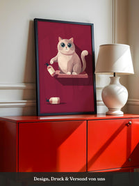 Katze Flasche Minimalistisch