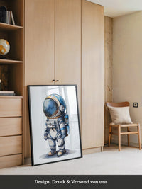 Astronaut Comic-Stil Farbig