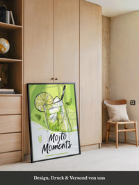 Mojito Glas Illustration Grün