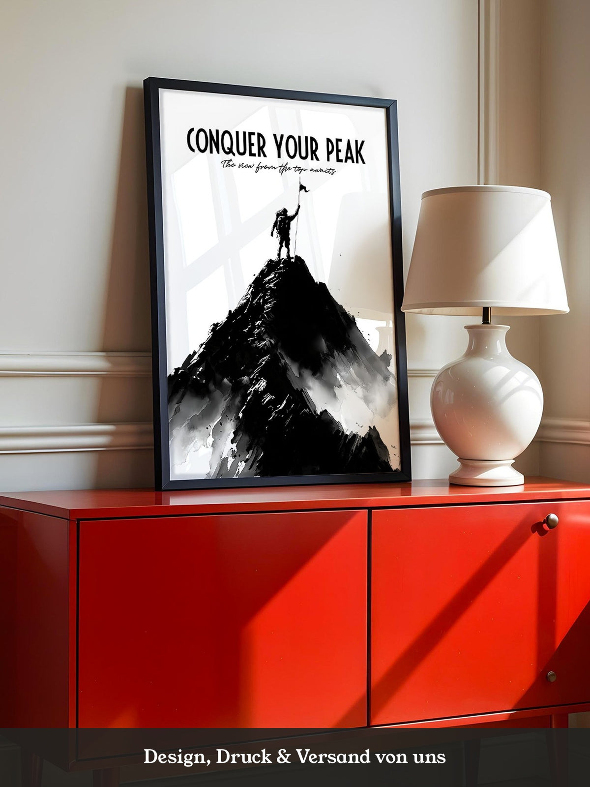 Bergsteiger Gipfel Silhouette Kunst
