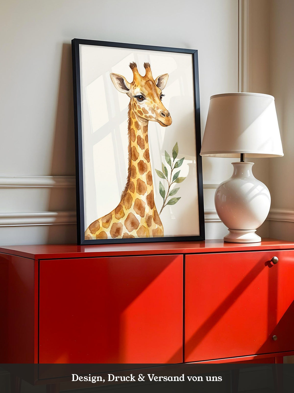 Giraffe Aquarell Sanft