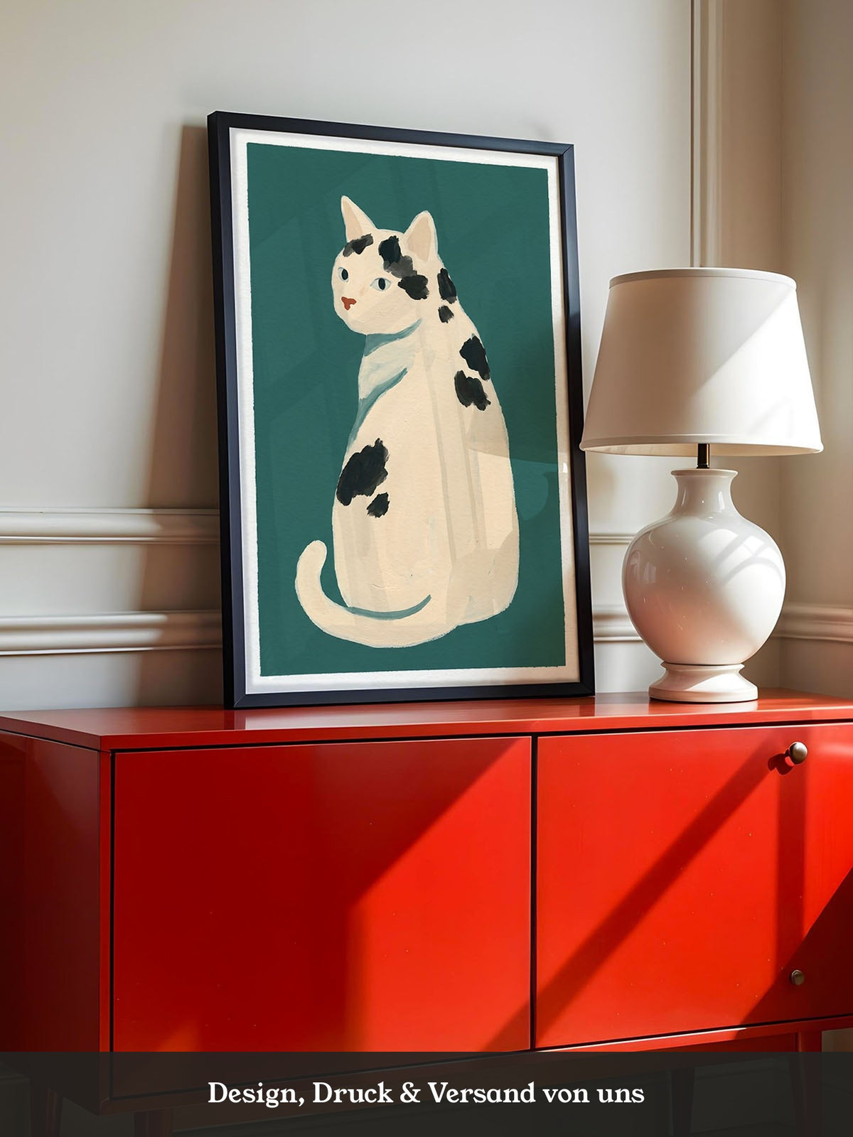 Weiße Katze Flecken