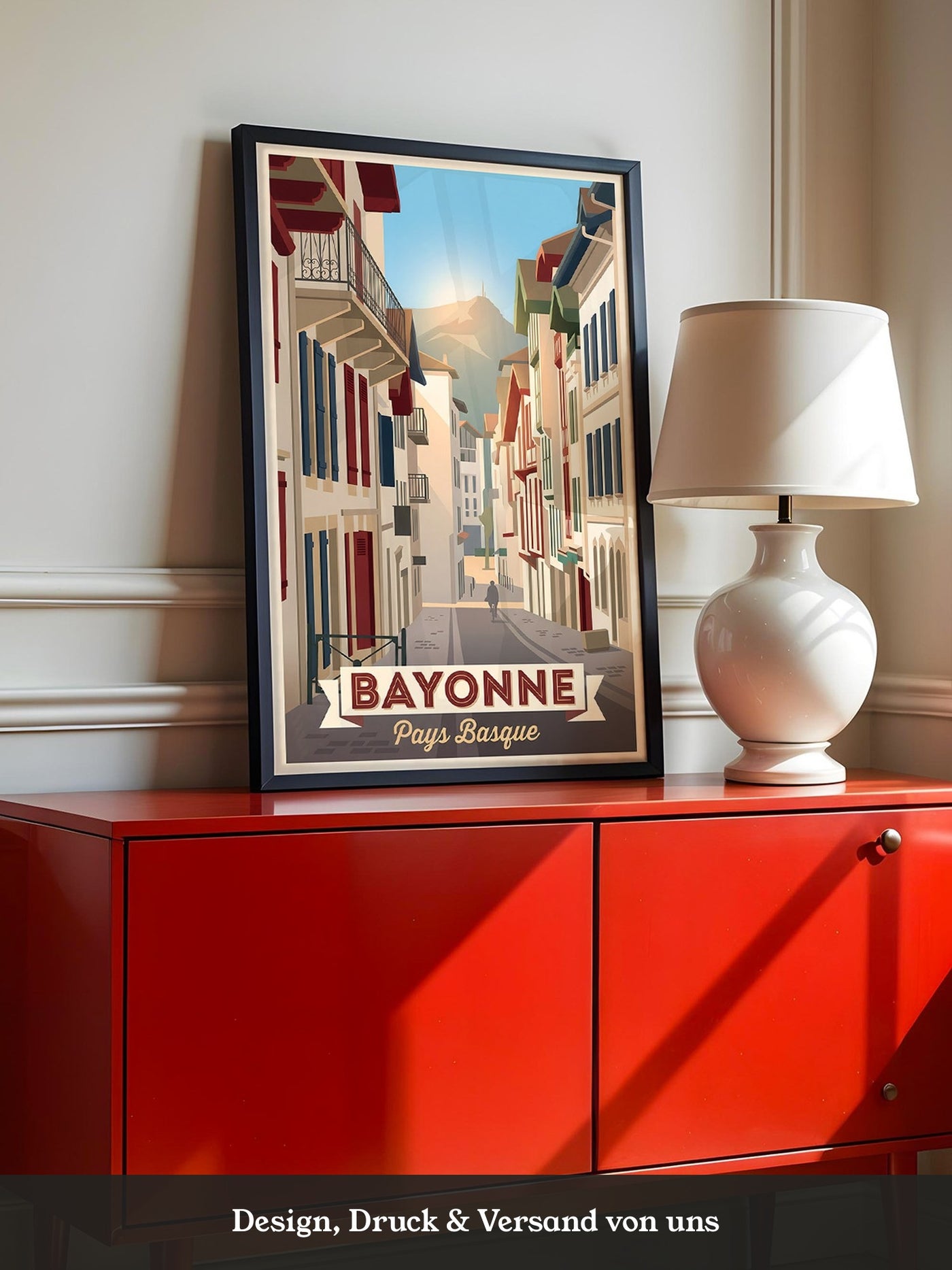 Bayonne Stadtansicht Retro-Charme