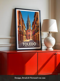 Toledo Stadtgasse Pastellfarben