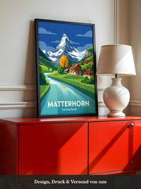 Matterhorn Herbstfarben Grafik