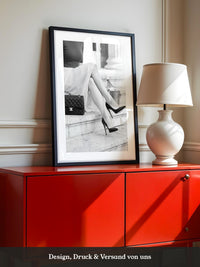 Elegant Frau Beine Retro Stil