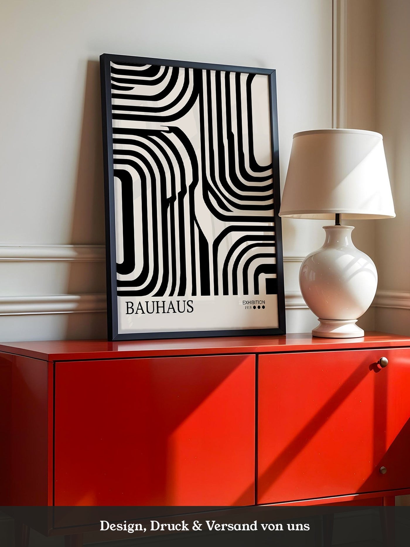 Bauhaus Linien Schwarzweißmuster