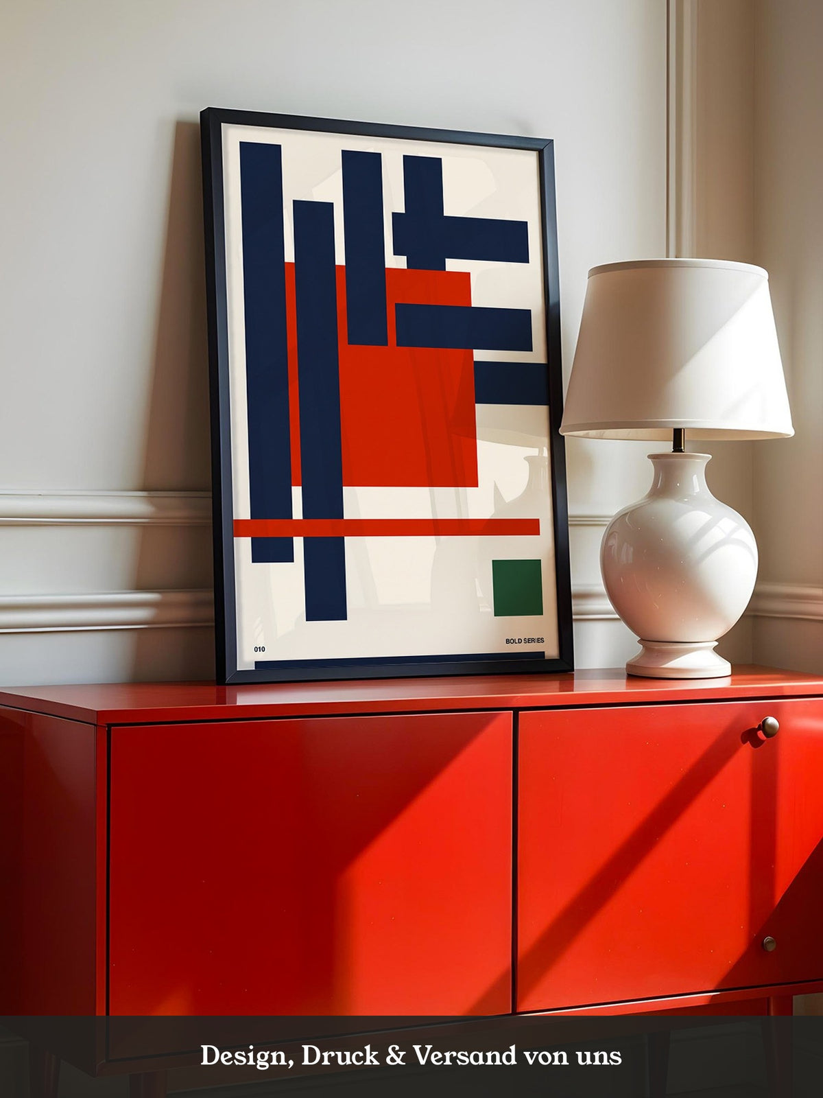 Geometrische Formen Rot Blau