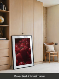 Erdbeeren Nahaufnahme glänzend