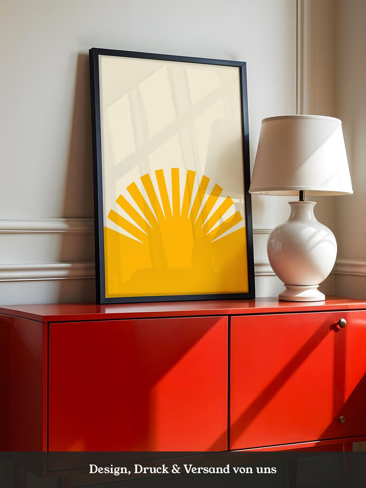 Sonnenaufgang Grafik minimalistisch