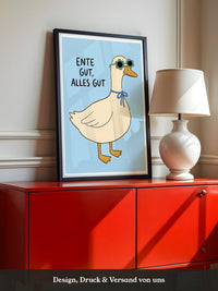 Ente Sonnenbrille Poster