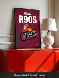 BMW Motorrad Orange Retro-Design