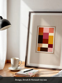 Farbquadrate Retro Look