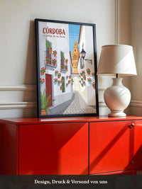 Córdoba Blumenstraße Illustration