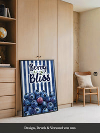 Blaubeeren Streifen Retro