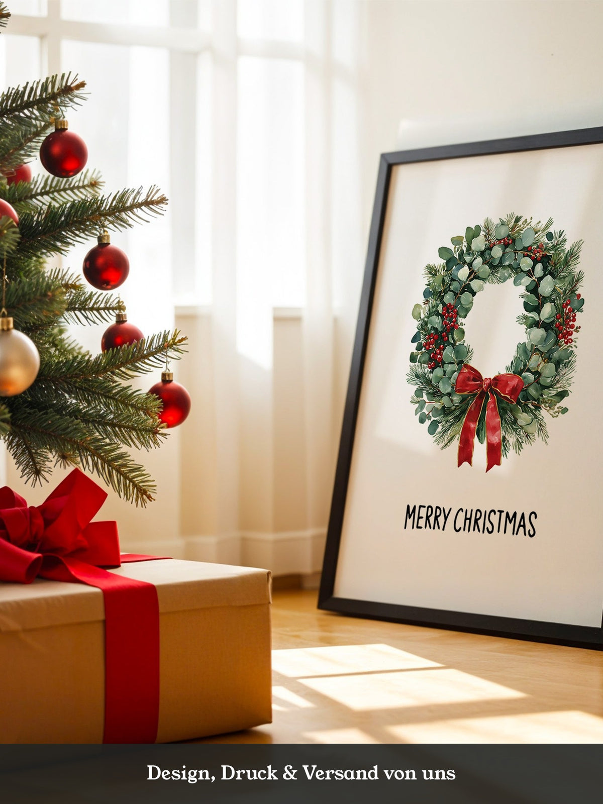 Weihnachtskranz Rot Grün