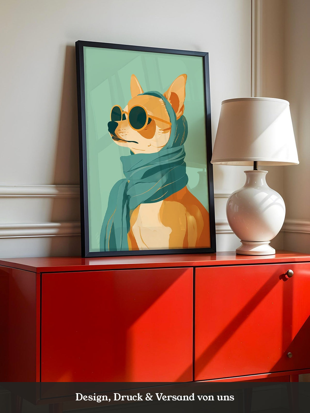 Shiba Hund Retro Look