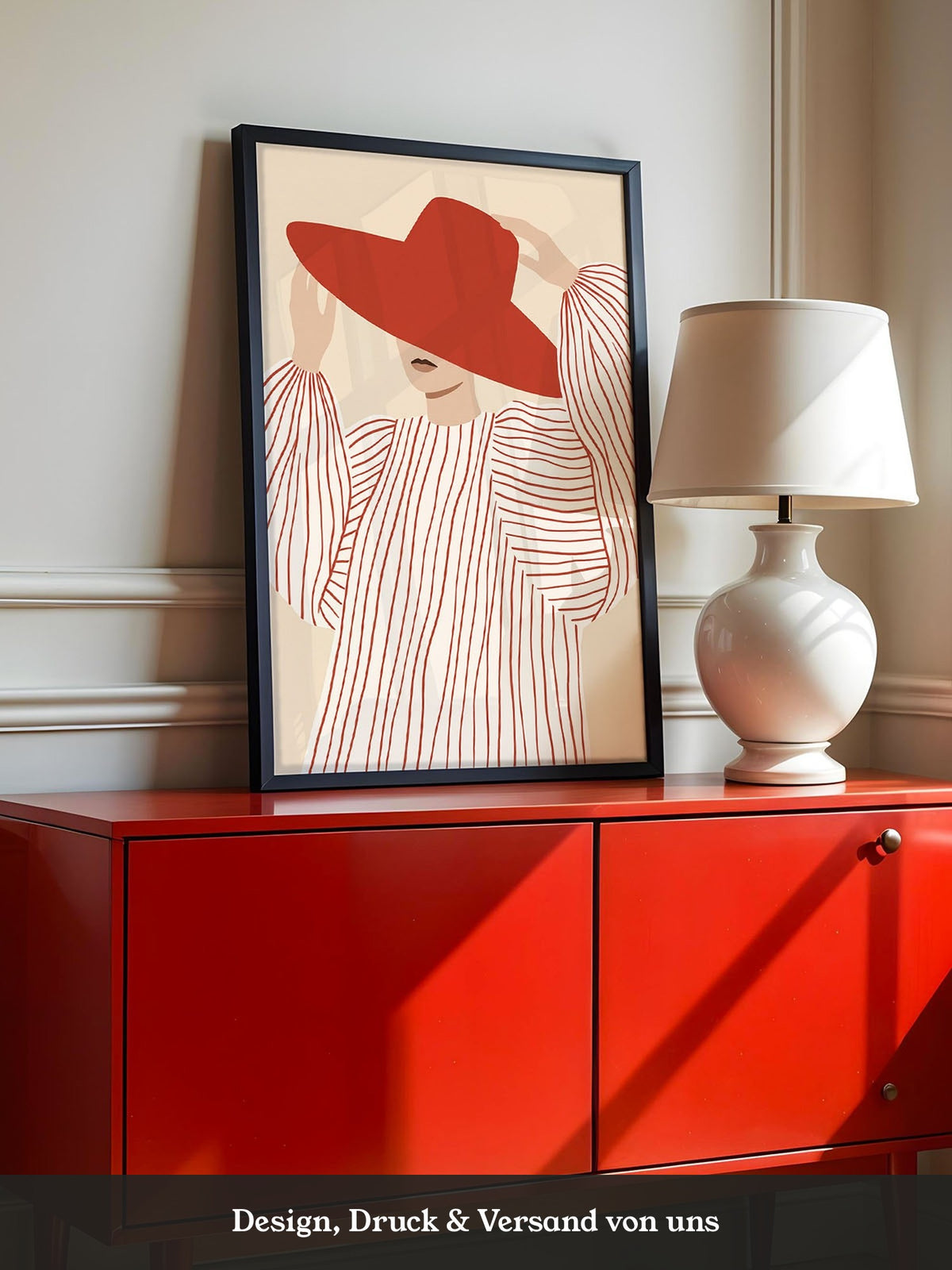 Rote Hut Dame Minimal