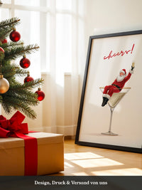 Weihnachtsmann Cocktail Kunst