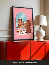 Quokka Selfie Spiegel Pink