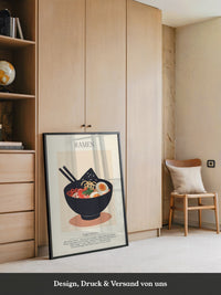 Ramen Schüssel Illustration Retro