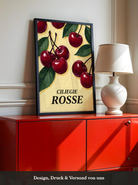 Kirschen Grafik Rot