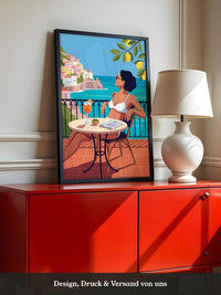 Frau Meer Aperitif Illustration