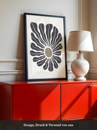Abstrakte Blume wellig