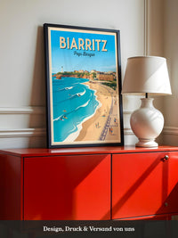 Biarritz Strand Retro Look