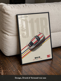 Retro Sportwagen Draufsicht