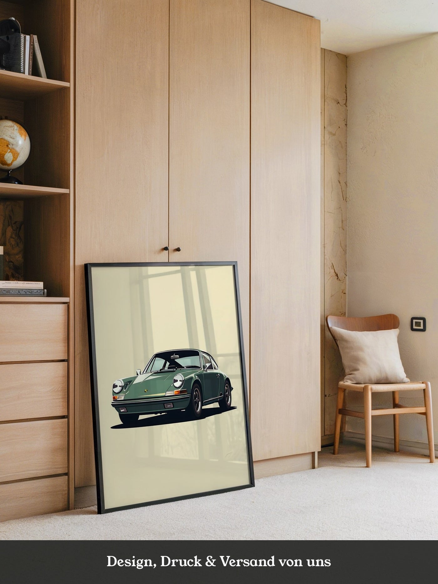 Porsche 911 Grün Retro-Design
