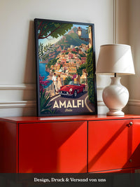 Amalfiküste Rot Oldtimer Retro