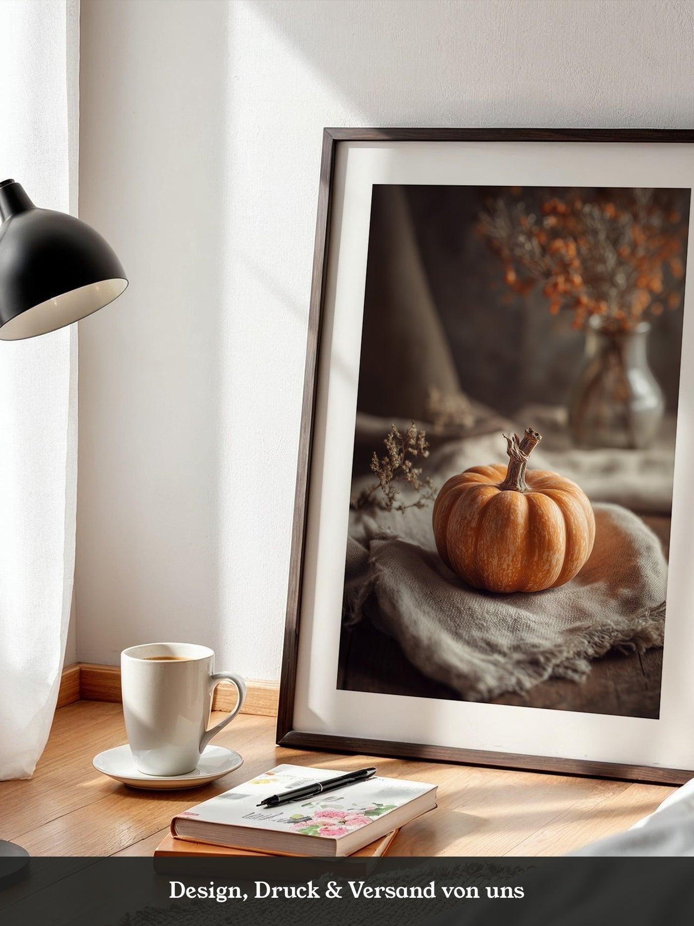 Kürbis Herbst Vintage Stillleben