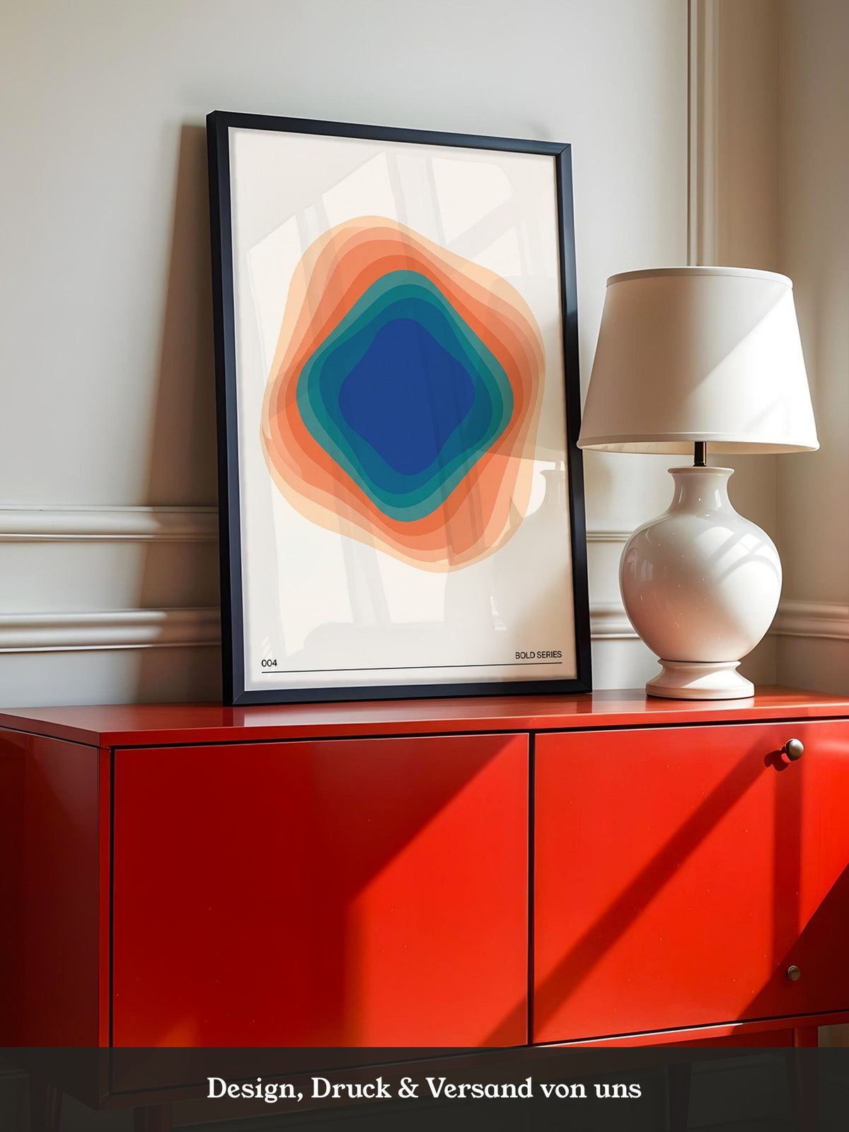 Farbwirbel Blau-Orange Harmonie