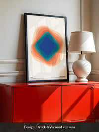 Farbwirbel Blau-Orange Harmonie