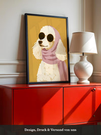 Pudel Sonnenbrille Pastell