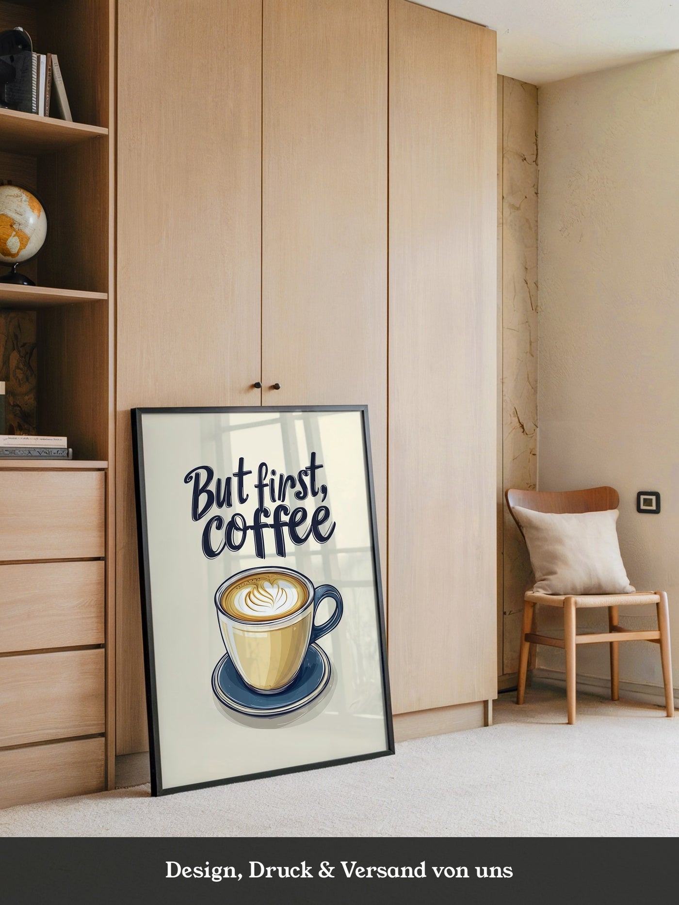 Kaffeetasse Illustration Vintage-Stil