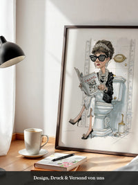 Modeikone Karikatur elegant