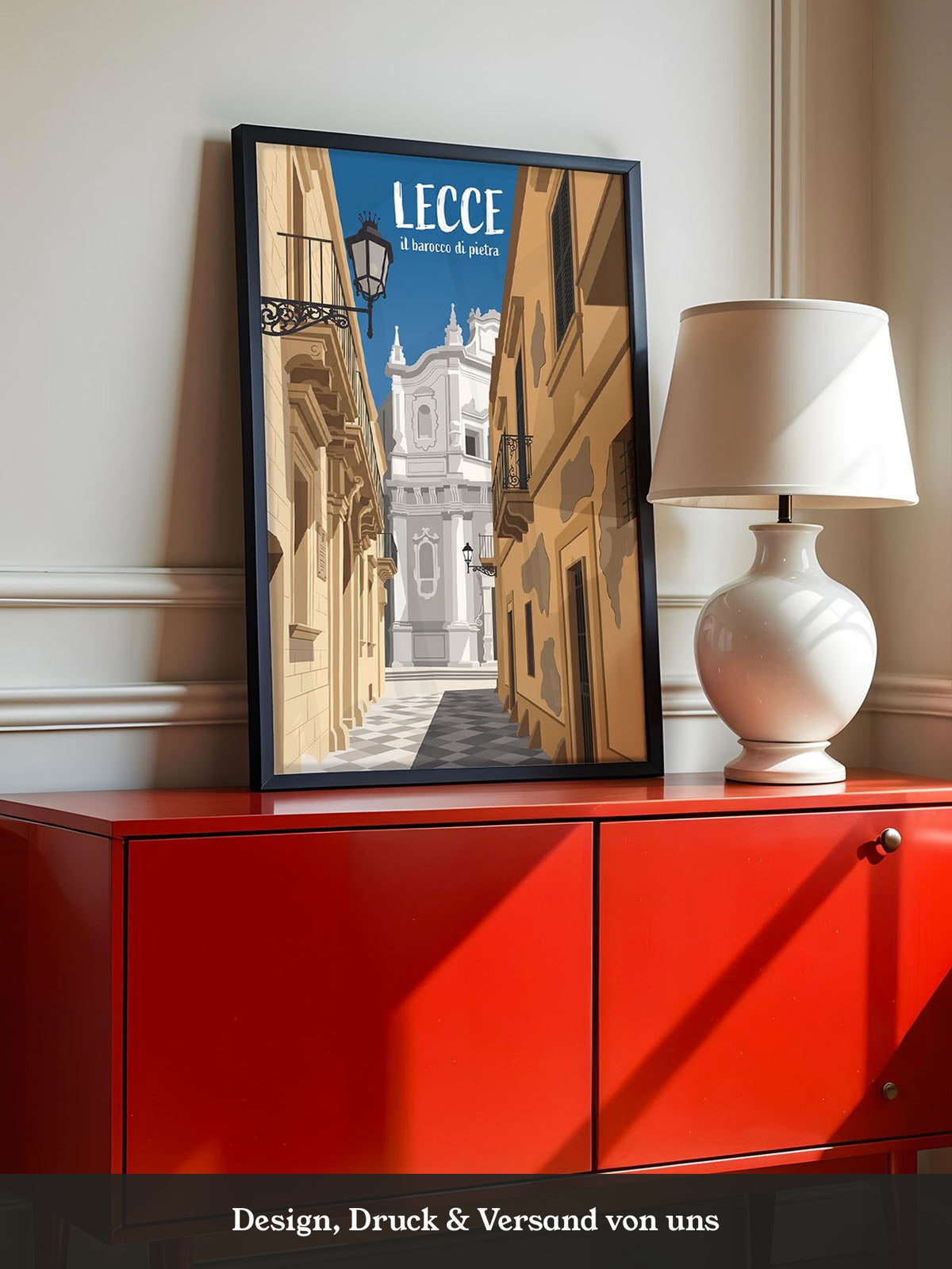 Lecce Barocco Gasse Illustration