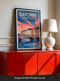 Bayonne Brücke Pastellfarben