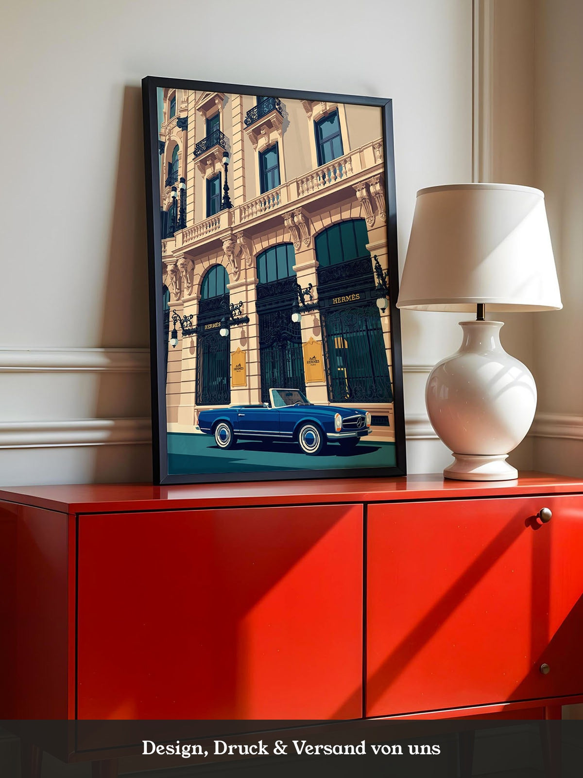 Blauer Sportwagen Luxus Retro
