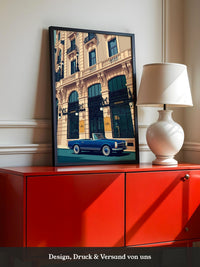Blauer Sportwagen Luxus Retro