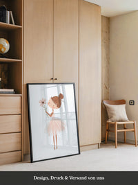 Ballerina Pastell Zeichnung